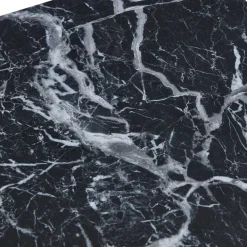 Adele - Sæt af sideborde/piedestaler i sort marmorprint