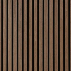 Akustikpanel i røget egetræsfiner 2400x520x18 mm