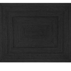 Alex tæppe - Sort jute 180x120