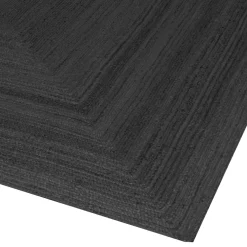 Alex tæppe - Sort jute 135x65