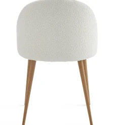 Alicia spisebordsstol - Hvidt boucle stof