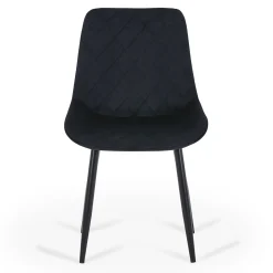 Amina - spisebordsstol i sort velour