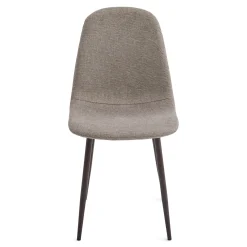 Anna spisebordsstol - sand tekstil med ben i røget egelook