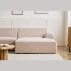 Arianna chaiselong sofa beige - Højrevendt