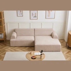 Arianna chaiselong sofa beige - Venstrevendt