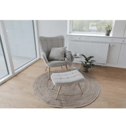 Arthur rundt tæppe - Jute Ø150 cm