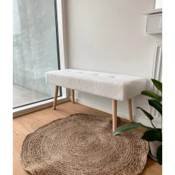 Arthur rundt tæppe - Jute Ø90 cm