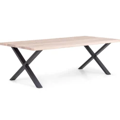 Aura plankebord - 300 x 95 cm - Hvidolieret eg med krydsben - Ikke forberedt til tillægsplader (Restparti)