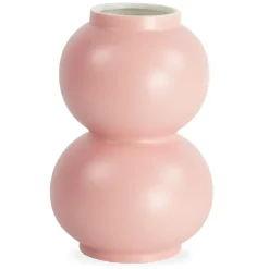 Becca bobleform keramik vase lyserød 21 cm