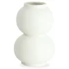 Becca bobleform keramik vase hvid 21 cm