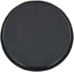 Bella - Sædehynde rund i sort kunstlæder