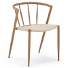 Bella spisebordsstol - Egelook med fletsæde