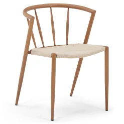 Bella spisebordsstol - Egelook med fletsæde