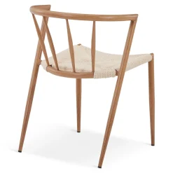 Bella spisebordsstol - Egelook med fletsæde