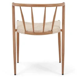 Bella spisebordsstol - Egelook med fletsæde