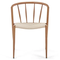 Bella spisebordsstol - Egelook med fletsæde