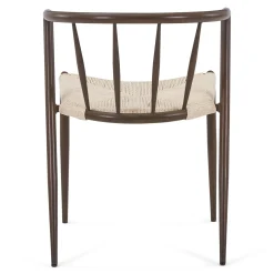 Bella spisebordsstol - Røget egelook med fletsæde