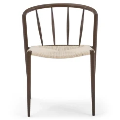 Bella spisebordsstol - Røget egelook med fletsæde