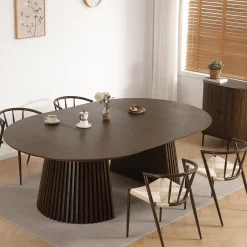 Bella spisebordsstol - Røget egelook med fletsæde