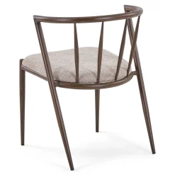 Bella spisebordsstol - Røget egelook med sand polstret sæde