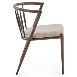 Bella spisebordsstol - Røget egelook med sand polstret sæde