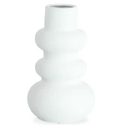Billie keramik vase hvid 24 cm