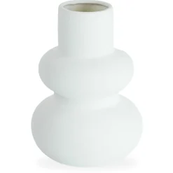 Bliss keramik vase hvid 19,5 cm
