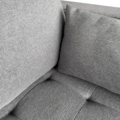 Brandy - Højrevendt og venstrevendt vendbar chaiselong sofa grå - L: 290  x D: 96 x H: 80 cm