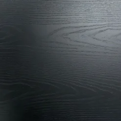 Carisma rundt lamel spisebord - sort med søjleben - Ø120 cm