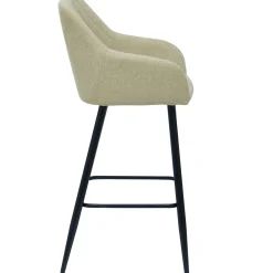 Carlo barstol - beige med armlæn 65 cm