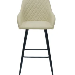 Carlo barstol - beige med armlæn 65 cm