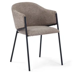 Carolina spisebordsstol i sand tekstil