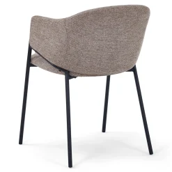 Carolina spisebordsstol i sand tekstil