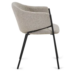 Carolina spisebordsstol i beige boucle