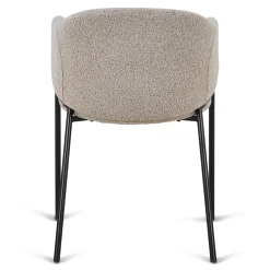 Carolina spisebordsstol i beige boucle