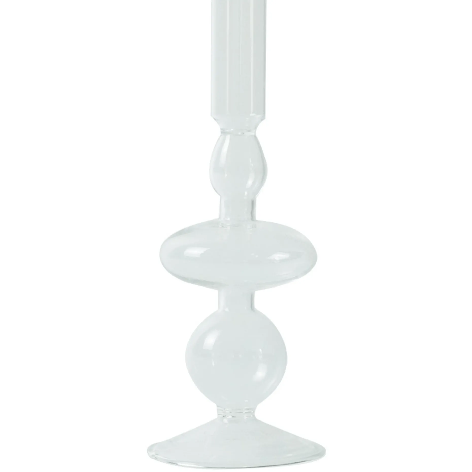 Chicka lysestage glas klar 21 cm