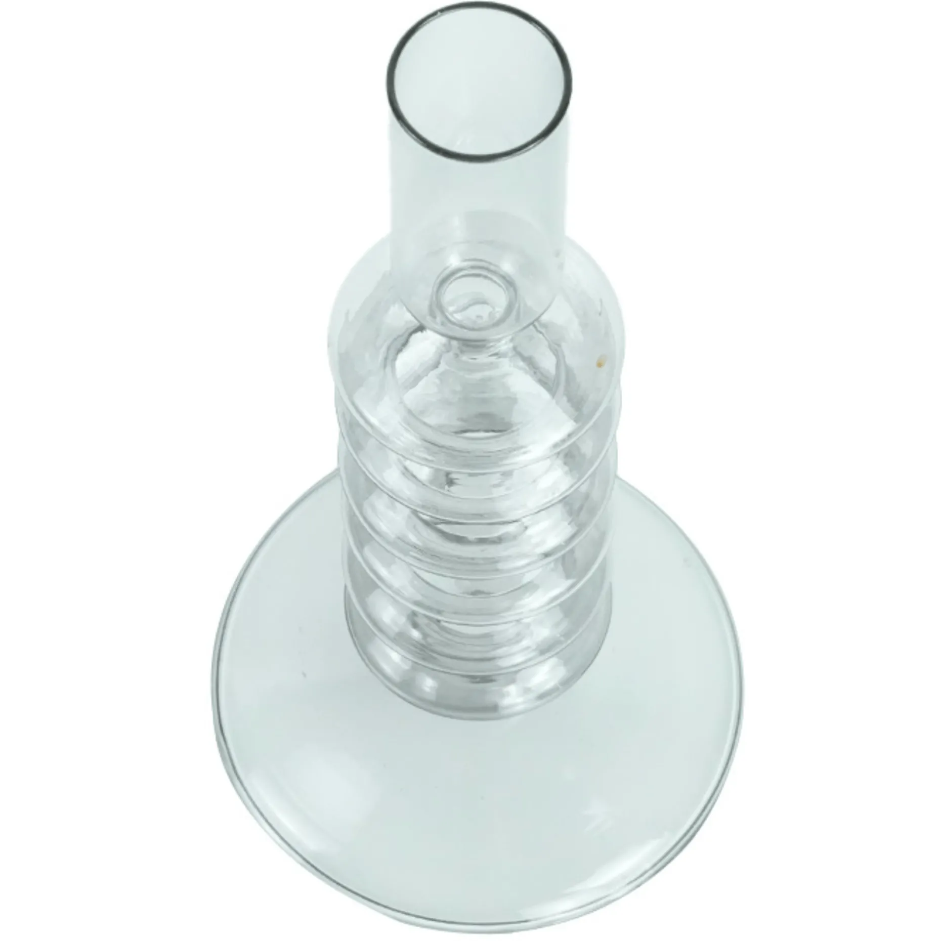 Chili lysestage glas grå 21 cm