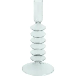 Chili lysestage glas grå 21 cm