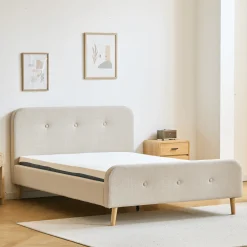 Christian sengeramme i beige 140x200 cm ekskl. sengelameller og madrasser