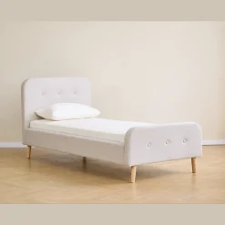 Christian sengeramme i beige 90x200 cm ekskl. sengelameller og madrasser