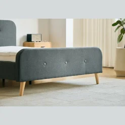 Christian sengeramme i grå 140x200 cm ekskl. sengelameller og madrasser