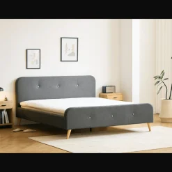 Christian sengeramme i grå 180x200 cm ekskl. sengelameller og madrasser