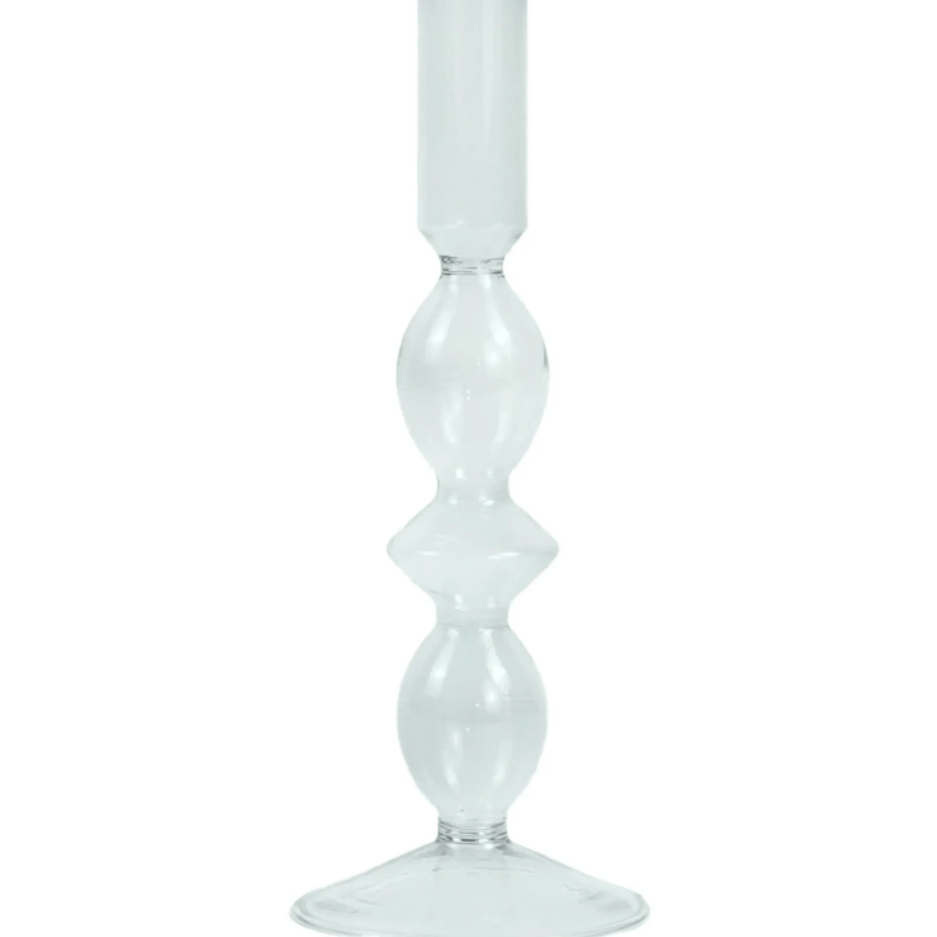 Cora glas lysestage grå 20 cm