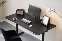 Damian hæve- og sænkebord skrivebord 160x80 cm i sort