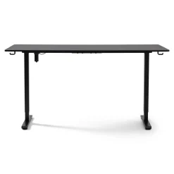 Damian hæve- og sænkebord skrivebord 160x80 cm i sort