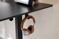 Damian hæve- og sænkebord skrivebord 160x80 cm i sort