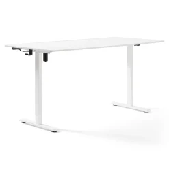 Damian hæve- og sænkebord skrivebord 160x80 cm i hvid