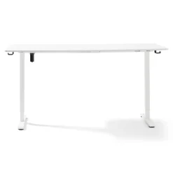 Damian hæve- og sænkebord skrivebord 160x80 cm i hvid