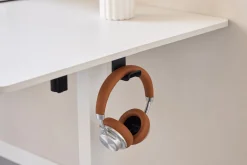 Damian hæve- og sænkebord skrivebord 160x80 cm i hvid