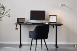 Damian hæve- og sænkebord skrivebord 120x60 cm i sort